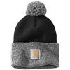 Carhartt, Knit Pom-Pom Cuffed Beanie Unisex, Nero, OFA