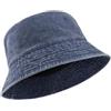 Zylioo L/XL/XXL Cappello alla pescatora in cotone lavato per teste grandi, protezione solare cappelli da pesca 58-64 cm, cappelli da golf vintage UV per giardino all'aperto, Blu navy-XXL, XXL