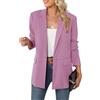 LUYAA Giacca oversize da donna, casual, da lavoro, da ufficio, con fodera e spalline
