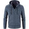 Generic Cardigan da uomo con cappuccio | Felpa con cappuccio in maglia a zip completa | Maglia a maniche lunghe con cappuccio in pile | Felpa con cappuccio invernale autunnale da uomo in maglia con cappuccio