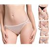 MOONSIYU 5 paia di mutandine da donna in pura seta naturale, molto morbide, sottili, traspiranti, lisce e sane, Colore C., M