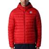 NORTH SAILS Giacca Skye Piumino Uomo con Cappuccio Staccabile Realizzato in micro-ripstop riciclato Imbottitura REPREVE (IT, Testo, XL, Regular, Regular, Red Dahlia)