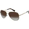 Polaroid Pld 6012/N/New, Occhiali da Sole Unisex - Adulto, Multicolore (J5G/LA GOLD), 56