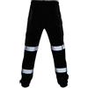Generic Pantaloni da lavoro riflettenti da uomo ad alta visibilità pantaloni impermeabili da uomo riflettenti multi tasca pantaloni da allenamento pantaloni da lavoro di sicurezza Hi Vis Joggers Ombat