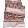 UK_Stone Sciarpa da uomo in 100% pura seta Paisley pied de poule vintage motivo a quadri doppio strato gentiluomini