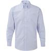 Russell Athletic Russell Collection, camicia da uomo a maniche lunghe, di facile stiratura, in tessuto Oxford Oxford Blue 46