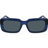 KARL LAGERFELD Unisex Adult Sunglasses KL6101S - Blue with Solid Green Lens
