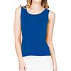 Paradise Silk Canottiera senza maniche da donna, 100% seta Ocean Blue L