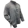 SHOPOHOLIC FASHION Camicia da Nonno in Tinta Unita, Grigio, M