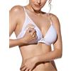 Selene Reggiseno Imbottito Allattamento Mamma Senza Ferretto con Comoda Apertura Coppa C Art. Alba