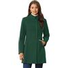 Allegra K Coat Caban Donna | Caldo peacoat casual, versatile abbigliamento quotidiano da ufficio, vestibilità ampia e rilassata, elegante dettaglio