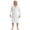 Bassetti Accappatoio Uomo e Donna in Spugna 100% Cotone 360 g/m² con Cappuccio, Tasche e Cintura - Collezione Pop Color Tinta Unita (IT, Testo, S, Regular, Regular, Bianco)