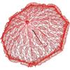 VDCVADKYE ombrello in pizzo, Ombrello da sposa in pizzo vintage fatto a mano con fiori di pizzo for accessori fotografici da sposa(White)