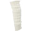 krautwear® - Scaldamuscoli per gambe, a maglia grossa, da donna e ragazza, quantità: 1 paia, in lana di alpaca, soffici, 30 cm, anni 80, colori: bianco