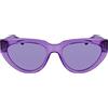 KARL LAGERFELD Women's Sunglasses KL6100S - Lilac with Solid Violet Lens