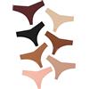 DEANGELMON Tanga senza cuciture per donne, perizoma invisibile, biancheria intima da donna, confortevole, confezione multipla, Small