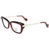 Lanvin LNV2631 601 Deep Red Eyewear Woman Acetato, Modified Rectangle, 52