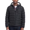 Tommy Hilfiger, Piumino da uomo impermeabile, di peso medio, con cappuccio foderato in pile Sherpa, X-Large