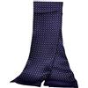 UK_Stone Sciarpa da uomo in 100% pura seta, motivo cachemire a pois, stile vintage, doppio strato, da uomo, Taglia unica
