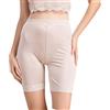 MOONSIYU Donne 100% pura seta morbida elastico boxer intimo pantaloni pizzo usura di sicurezza usura casa legging corto, Beige, XS