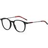HUGO HG 1206 Occhiali, Black, 50 Uomo, nero