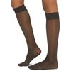Wolford Satin Touch 20-Ginocchiere Calze al Ginocchio, Denari, Nero, M Donna
