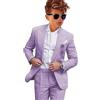 Leader of the Beauty Smoking da ragazzo in lino 2 pezzi slim fit abiti formali per matrimonio