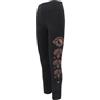 GURU SHOP Psytrance Goa Leggings da donna stampati Tribal Yoga - Marrone