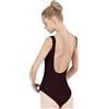 GSCLZ Body da danza classica, body donna, tuta allenamento, scollo a U, schiena scoperta, base Per Ballo Latino Ginnastica Artistica