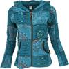 GURU SHOP Goa - Giacca patchwork da donna, in cotone, nero, 50