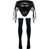 AIEOE Set di biancheria intima da uomo Sissy, con perizoma in pizzo, slip Lingeire Crossdresser, calze lunghe, 2 pezzi