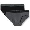 Emporio Armani Underwear Emporio Armani Men's 2-Pack Soft Touch Bamboo Viscose Brief, Slip Boxer Uomini, Black/Anthracite,