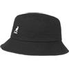 Kangol Cappello Washed Bucket Hat Donna/Uomo - Cappelli da Spiaggia Estivo Pescatore Primavera/Estate Estate - S (54-55 cm) Nero