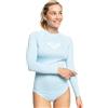 Roxy Whole Hearted-Rashguard a Maniche Lunghe UPF 50 Maglietta Rash Guard, Cool Blue 242 Exc, M Donna