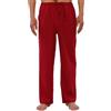 Lisskolo Pantaloni da spiaggia da uomo in lino allentato con coulisse Pantaloni da spiaggia leggeri elastici in vita yoga lounge pantaloni pigiama, Coulisse completa - rosso, Large