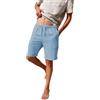 Zetieny Pantaloncini Estivi da Uomo in Lino con Elastico in Vita e Coulisse | Pantaloni Corti Uomo, Shorts Bermuda, 3 Tasche Pratiche, 78% Viscosa 22% Lino, Tessuto Senza Elasticità, Spiaggia, Casual