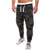 Generic Pantaloni cargo da lavoro da uomo in cotone pantaloni da lavoro da uomo rilassato comfort mimetico pantaloni della tuta alta elastico in vita bassa cavallo basso pantaloni harem moda casual pantaloni