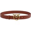 Pinko LOVE BERRY H3 BELT VITELLO SET marrone L84 ARABO/ANTIQUE GOLD SMALL