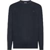 SUN68 Uomo Maglia in Cotone Blu Navy