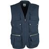 SEA BARRIER Gilet Uomo MULTITASCA Art Rocky 100% Puro Cotone Tela Blu Verde Beige M - 3XL