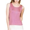 Paradise Silk Canottiera senza maniche da donna, 100% seta Rubber Red M
