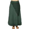 GURU SHOP Guru-Shop, Gonna a Portafoglio Goa, Hippy Rock, Verde, Dicotone, Dimensione Indumenti:One Size, Gonne Lunghe