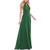 IWEMEK Abito da donna elegante da damigella d'onore convertibile Transformer Infinity Multi Way Wrap tinta unita abito da cocktail con spalle scoperte scollo a V fasciatura lungo maxi abito