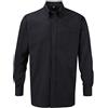 Russell Athletic Russell Collection, camicia da uomo a maniche lunghe, di facile stiratura, in tessuto Oxford Black XXXX-Large