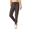 SANTINY - Pantaloni da jogging da donna con tasche e coulisse, pantaloni sportivi per allenamento, jogging e relax, Marrone, M
