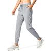 SANTINY - Pantaloni da jogging da donna con tasche e coulisse, pantaloni sportivi per allenamento, jogging e relax, Grigio brillante., M