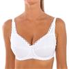 Playtex Reggiseno Senza Ferretto Criss Cross Bio Donna x1, Bianco, 42/7D
