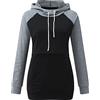 Generic Maternità Donna Allattamento Al Seno Felpa Con Tasche Manica Lunga Top Felpa Con Cappuccio Camicetta Premaman Top Premaman Fotografia, Grigio, M