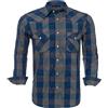 Rankitutu Camicia western da uomo con bottoni a scatto, vestibilità normale, a quadri, a maniche lunghe, casual