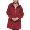 Tommy Hilfiger Cappotto da donna in lana con zip e spalle cadenti, Rosso, X-Large